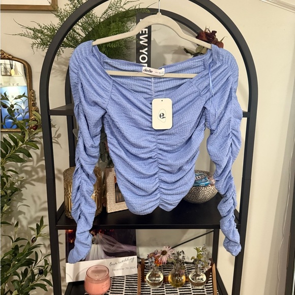 Elodie Ruched Blouse size small - Picture 1 of 8
